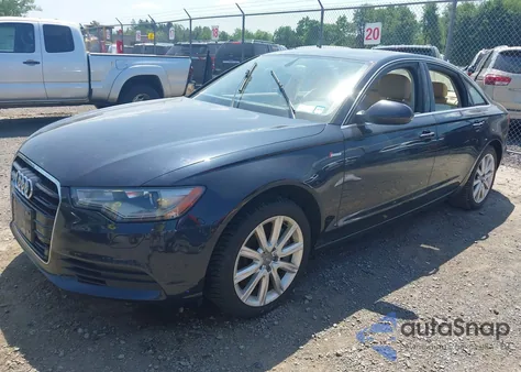 2014 Audi A6 3.0T Premium Plus from USA, damaged, VIN WAUFGAFC1EN068005